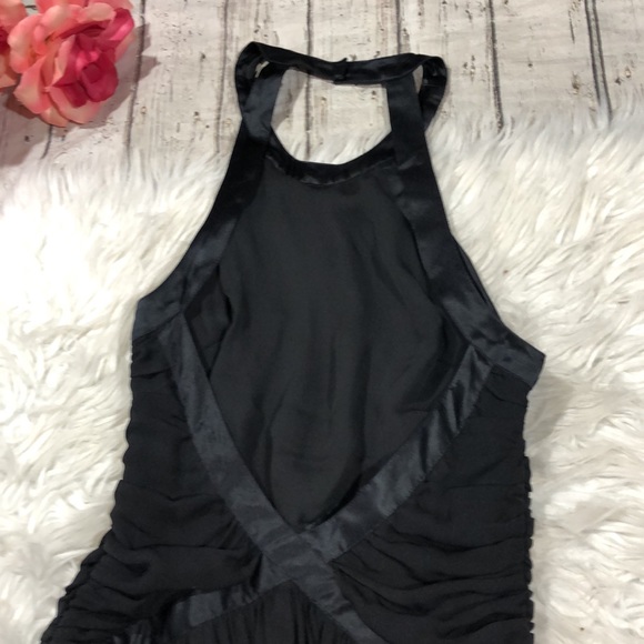 L'Agence Silk Black Marvella Maxi Halter Dress - Picture 14 of 15